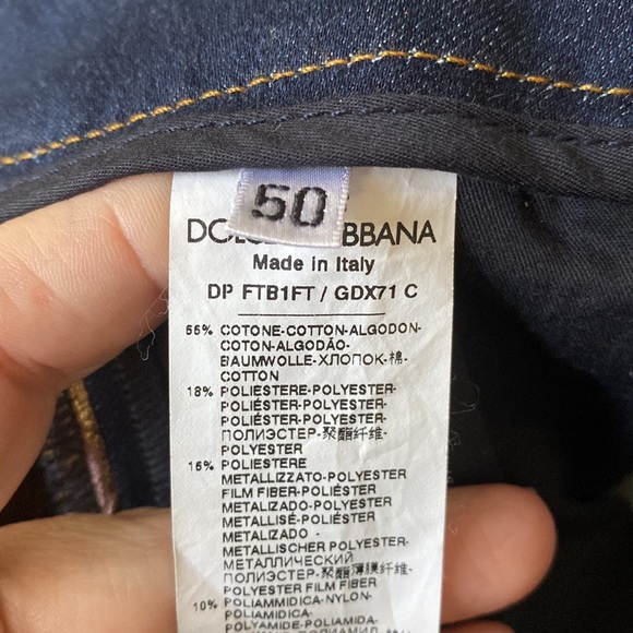 Dolce & Gabbana Italy 50 XXL 14 pink gold jacquard jeans NWT $1345 - Picture 9 of 11